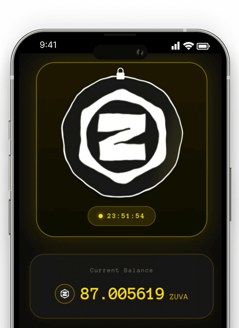 Zuva app on a phone